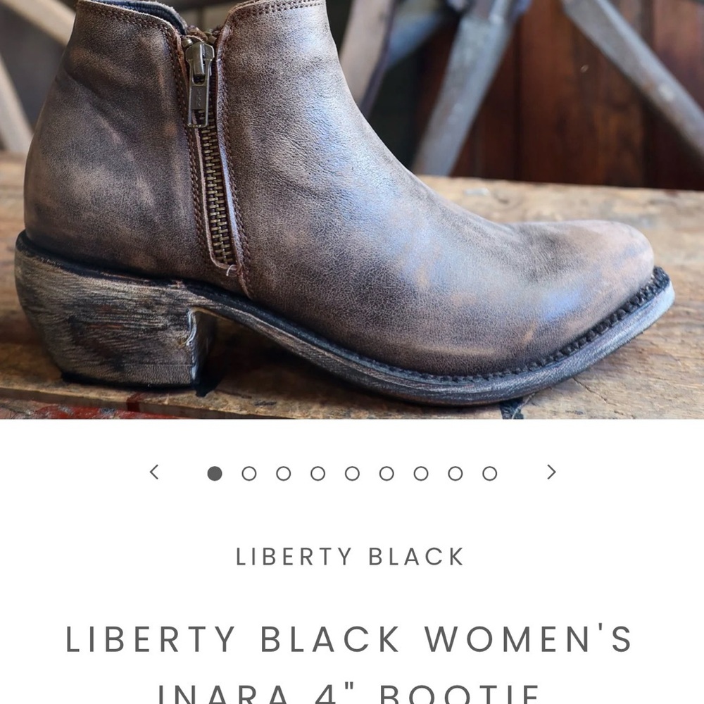 LIBERTY BLACK WOMEN'S INARA 4" BOOTIE Ankle Boot size 7 - Picture 11 of 11